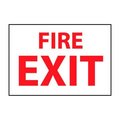 National Marker Co Fire Safety Sign - Fire Exit - Vinyl FX120PB